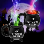 1pc, Witch Brew Coffee Mug,350ml/ 11.8oz Ceramic Coffee Cup, Water Cups,Summer Winter Drinkware,Birthday Gifts,Halloween Gift 3