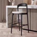 Nordic Wood Bar Chair Designer Luxury Reception Desks Unusual High Stool Modern Simple Relaxing Taburete Alto Trendy Furniture