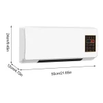 Mobile Electric Fan with Remote Control Wall Mounted Quiet Energy Saving Dual-Purpose Cooling Heater Fan for Dorm Office Bedroom 4