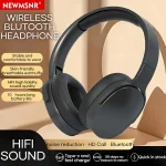 9D Surround Sound Wireless Bluetooth Headphones Over Ear Headsets True Sports Earphones Support TF/AUX Music Player with HD Mic