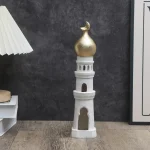 1 PC Candlestick Muslim Kaaba Dome Mosque Islamic Desktop Ornament Table Car Decor Crafts Gifts 3