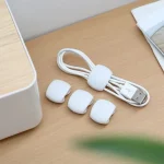 Cable Winder Cable Organizer Clips Mouse Wire Headphone Holder USB Charger Holder Desk Tidy Organizer Wire Cord Protector 5