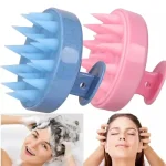 Silicone Shampoo Brush Head Scalp Massage Comb Hair Root Itching Clean The Scalp Thoroughly Body Massage Brush Bath Brush 2