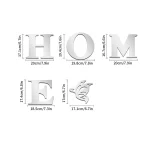 HOME Home Logo 3D Mirror Wall Sticker, Entrance Decoration, Home Decoration 6