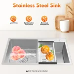 Stainless Steel Kitchen Sink Double Bowl Kitchen Sink bathroom sink stainless steel sink laundry basements bars restaurants 3