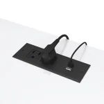 63" LED TV Stand for Televisions up to 70In, TV Cabinet with Adjustable Glass Storage Shelves, Modern LED Entertainment Center 4