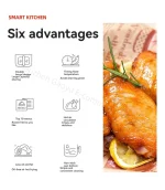 New Double-pot Air Fryer, Large Capacity, 8L, Double-bin, Electric Frying Pan Multifunctional Double-barrel Household Air Fryer 5