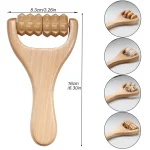1 PCS Wooden Massage Roller, Instantly Self Massage Waist, Thigh, Legs, Hands, Full Body Roller Tool Massager DIY Maderotherapy 3
