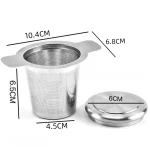 1PCS Reusable Tea Leak Stainless Steel Filter Coffees Infuser Basket Tea Strainer Teapot Cup Filter Multi- Teapot Infuser Leak 6