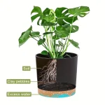 4pcs Flowerpot 5inch Removable Bottom Round Flower Pot Detachable Bottom Flower Pot Home Supplies Breathable Flower Pot 2