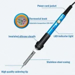 Adjustable Temperature Electric Soldering Iron 60W Electric Soldering Iron Welding Solder Repair Tool (Note Your Local voltage) 3