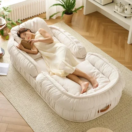 Lazy Sofa Bedroom Balcony Single Person Folding Double Person Tatami Sofa Bed Living Room Furniture