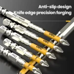 Non-slip PH2 Magnetic Batch Head Cross Screwdriver Hardness Drill Bit Screw Driver Hand Tools 25/50/65/70/90/150mm 3