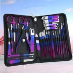 9-18pcs Set Professional Stainless Steel Manicure & Pedicure Kit Precision Nail Care with Travel Case with Nail Clipper Scissor 3