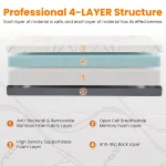 Queen Size Mattress, Memory Foam Mattress，Medium Firm  with Bamboo Cool & Washable Cover - CertiPUR-US Certified for Support 4