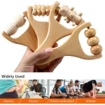 1 PCS Wooden Massage Roller, Instantly Self Massage Waist, Thigh, Legs, Hands, Full Body Roller Tool Massager DIY Maderotherapy 6