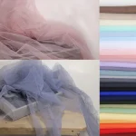 Light Gauze Fog Mesh Fabric Soft Delicate Pure Color Lace Yarn For DIY Background Veil Wedding Dress Fairy Tulle Decoration P15N 2