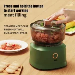 Mini Wireless Electric Garlic Press Dual Purpose Garlic Puree 350ml Kitchen Food Shredder Usb Charging Meat Grinder Vegetable 3