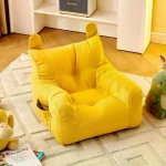 Soft Small Sofa Chair Comfortable Ergonomic Living Room Lazy Sofa With Storage Bag Children's Bear Sofa Chair For Boys And Girls 2