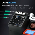 AIFEN A9E Soldering Station Compatible Original Soldering Iron Tip 210/245/115 Handle Control Temperature Welding Rework Station 3