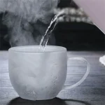 150-350ml Heat Resistant High Borosilicate Glass Mug Double Wall Glass Coffee Cup with Handle Milk Water Cup Clear Cups Gift 5