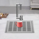 304 Stainless Steel Sink, Bar Sink, Stainless Steel Kitchen Sink with Cover Plate Used in Homes, Restaurants, Laundry Rooms 6