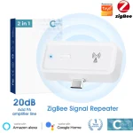 ZigBee Amplifier Extender Works with ZigBee Gateway Hub Type C Signal Booster Work for Alexa Google Home Range Extender for Home 2