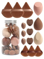 Spring 15 Cans,3 Loose Powder Puffs & 3 Mini Loose Powder Puffs & 3 Mini Makeup Eggs & 3 Mini Air Cushion Puffs, Foundation Mix 4