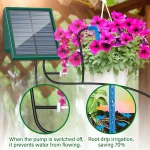 Solar Irrigation System for Garden Balcony Automatic Drip Irrigation DIY Garden Watering System Drip Hose Irrigation Outdoor Use 4