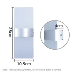 Modern minimalist wall lamp, indoor LED wall light, aluminum acrylic hardwire, bedroom living room corridor staircase Sconces 6