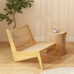 Wicker Chair Casual Chair Bedroom Single Sofa Chair Homestay Lounge Chair New Armchair Japanese-style Backrest Chairs New Sales 6