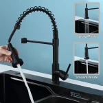 Kitchen Pull Down Spring Sink Faucet 360 Rotation Hot Cold Mixer Tap 2