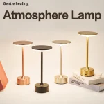 Macaron Table Lamp Tri-color Dimmable Night Light for Girl,Bedroom,Living Room,Desk Decor,Eye-Protection Reading Atmosphere Lamp 4