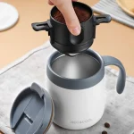 304 Stainless Steel Portable Coffee Filter Drip Coffee Tea Holder Reusable Mug Coffee Dripper Tea Cup Set Coffee Pot Coffeeware 4