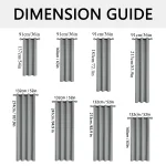 2pcs Modern 100% Blackout Curtain with Coated Lining, Curains for Bedroom, Living Room, Dining Room, Bathroom, Home Decor 2