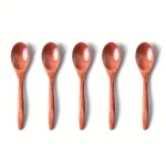 6PCS Wooden Tea Spoon Long Coffee Spoons Small Teaspoon Set Wood Honey Dessert Spoon Coffee Drink Stirrer Teaspoons Tableware