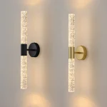 Nordic Bubbles Crystal Rod LED Wall Lamp Bedroom Bedside Living Room Wall Light Aisle Interior Home decoration AC85-265V