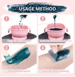 400ML Silicone Bowl Wax Heater Machine Hair Removal Wax-melt Machine Depilatory Wax Melting Warmer Wax Heating Base Pot Melter 4
