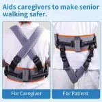 Elderly Step Patient Transfer Lift Belt with 7 Handed Transfer Strap Waist-Moving Mobility Aid Walking Standing Assist Aid 4