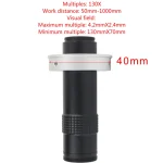 100X 130X 180X 200X 300X 360X Adjustable Magnification C Mount Zoom Lens For HDMI VGA USB Industrial Video Microscope Camera 3