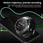 2025New For Android and ios Smart Watch Men AMOLED Screen GPS Motion trajectory Heart Rate Bluetooth Calls SmartWatch Waterproof 5