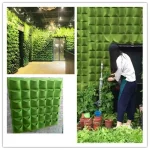 NEW Wall Hanging Pockets Planting Bags Flower Pot Home Garden Grow Bag Garden Planter Vertical Suculentas Plant Pot Home Decor 4