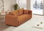 91.5"Mid-Century Modern Boucle Sofas for Living Room,Comfy Sherpa Cloud Couch,Oversized Loveseat Couches for Bedroom-Customized 3