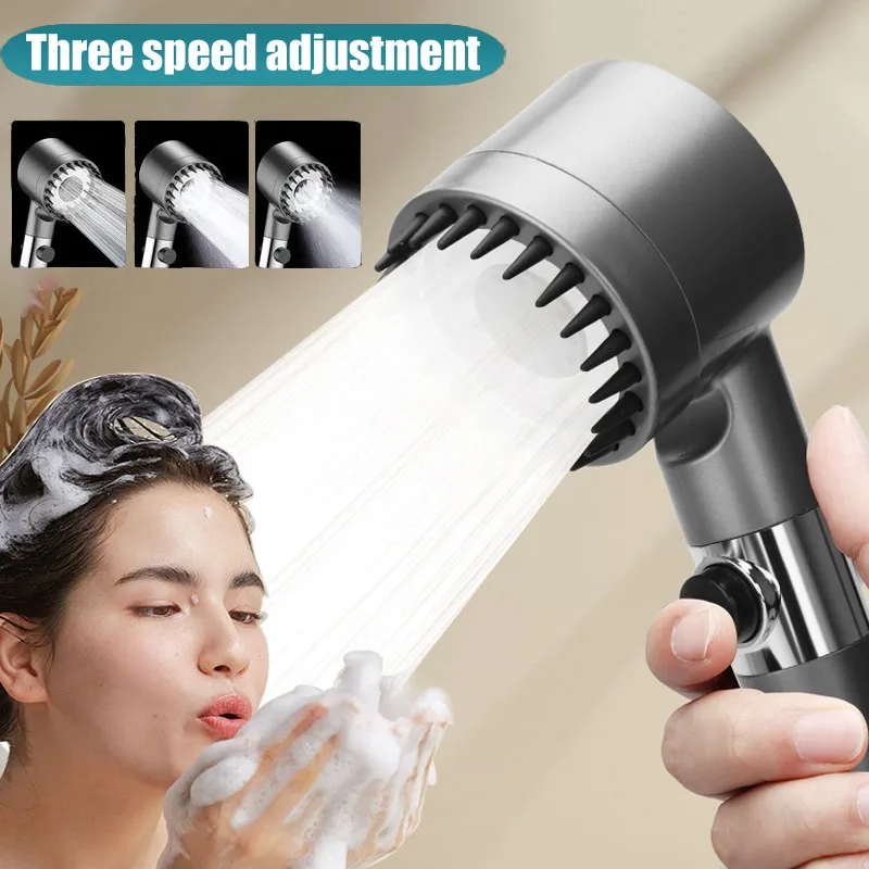 Three Speed Adjustment Bathroom Supplies Head Massage Portable Shower Filter Showers for Bathroom Accessories Showerhead Items Three Speed Adjustment Bathroom Supplies Head Massage Portable Shower Filter Showers for Bathroom Accessories Showerhead Items