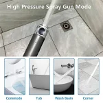 Handheld Shower Head with ON/OFF Switch 3 Modes High Pressure Water Saving Filter Powerful Massage Spa for Bathroom 2