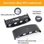 Aluminum LED Wall Lamp Waterproof IP65 Outdoor Garden Lights 8W 12W Interior Wall Light for Bedroom Living Room Stairs Lighting 4