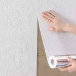 1/2.8/10m 3D thick adhesive wallpaper linen diatom mud wall sticker decoration renovation collision-proof home decoration 2