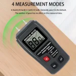 Portable Wood Moisture Meter 0-99.9% Humidity Content Tester Two Pins Digital Hygrometer Moisture Analyzer for Wood Timber Damp