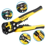 Crimper Cable Cutter Adjustable Automatic Wire Stripper Multifunctional Stripping Crimping Pliers Terminal Hand Tool 4