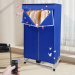Remote Control Clothes Dryer Portable Travel Mini Dryer Machine Electric Dryer with Timer Function for Apartments 1200-1500W